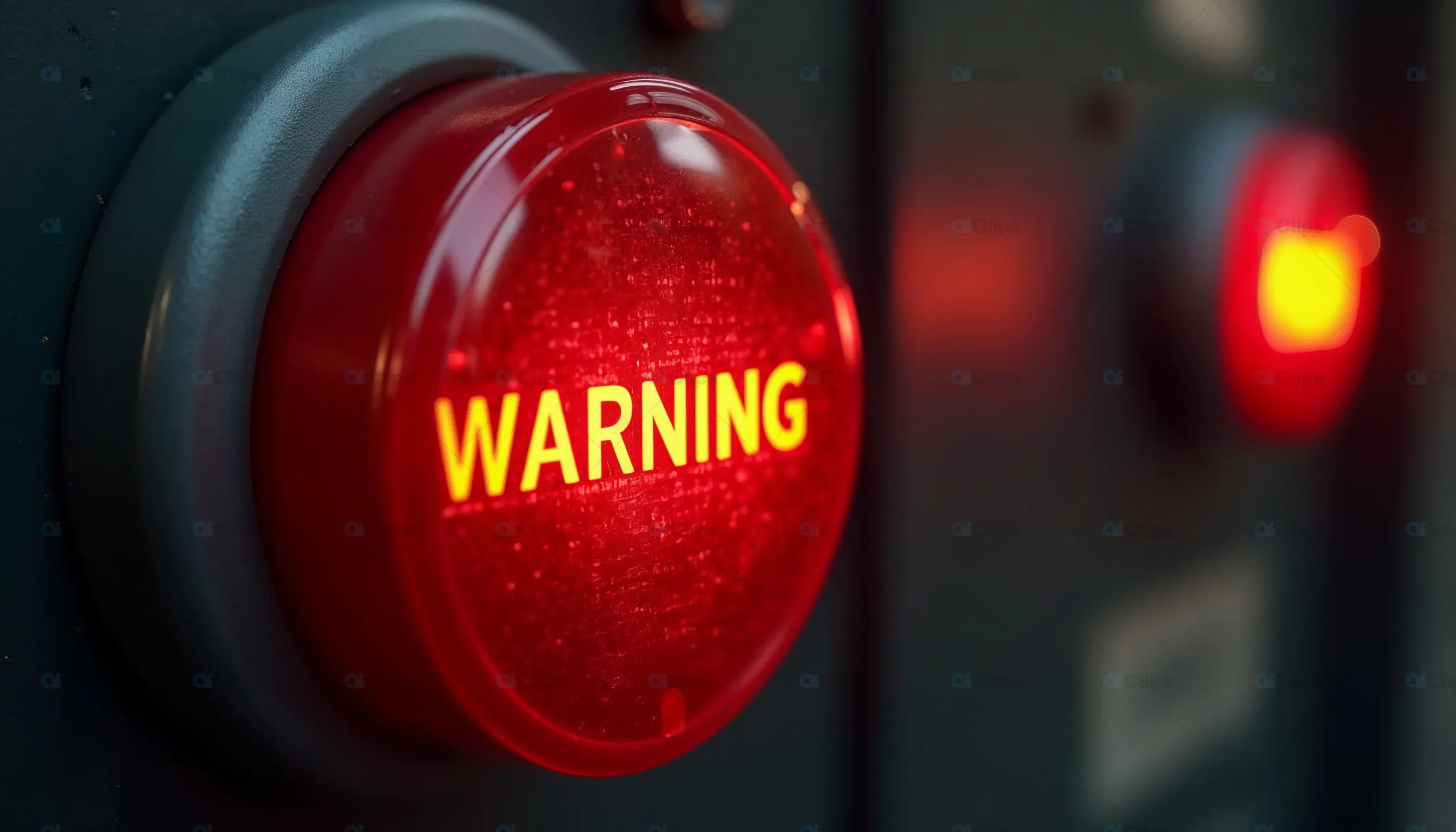 Red Warning Light Button