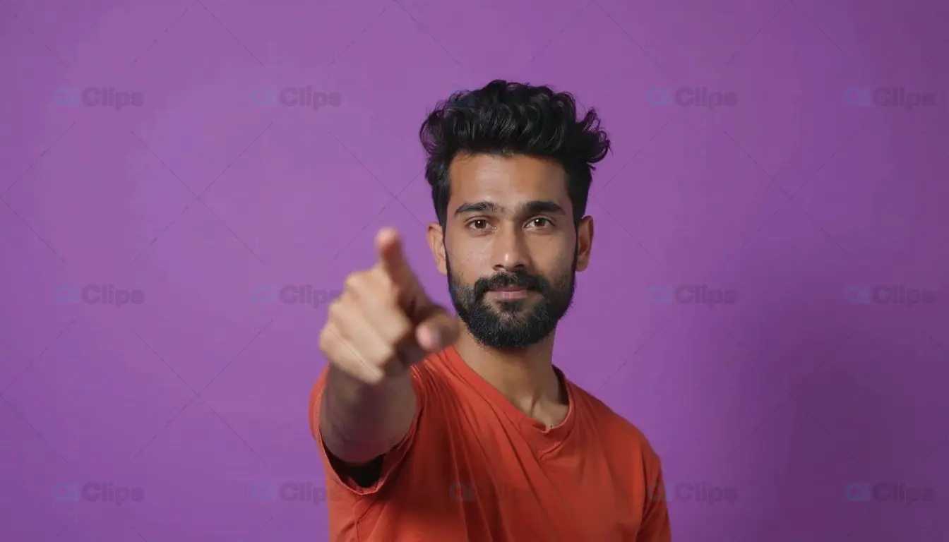 Man Pointing at Viewer