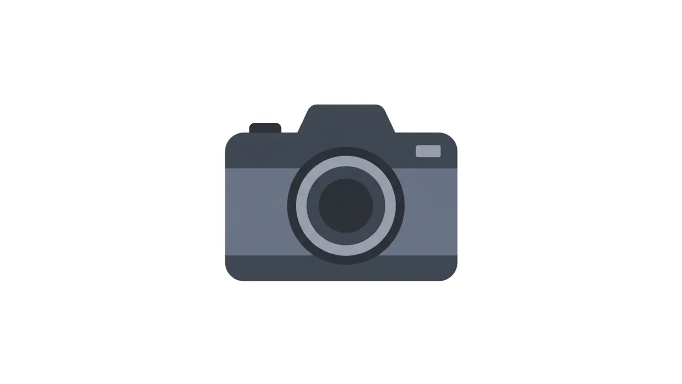 Sleek Grey Camera Icon