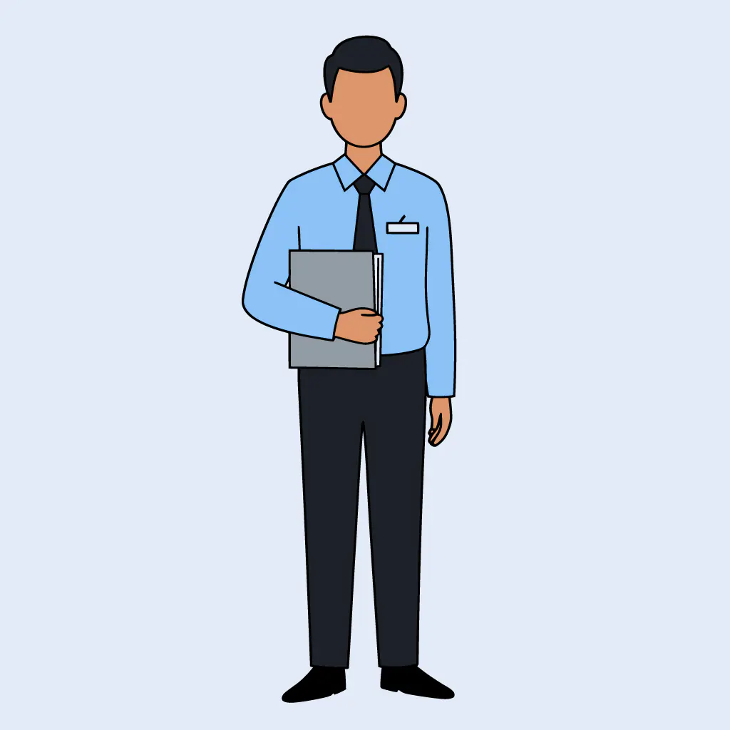 Professional Office Worker Vector