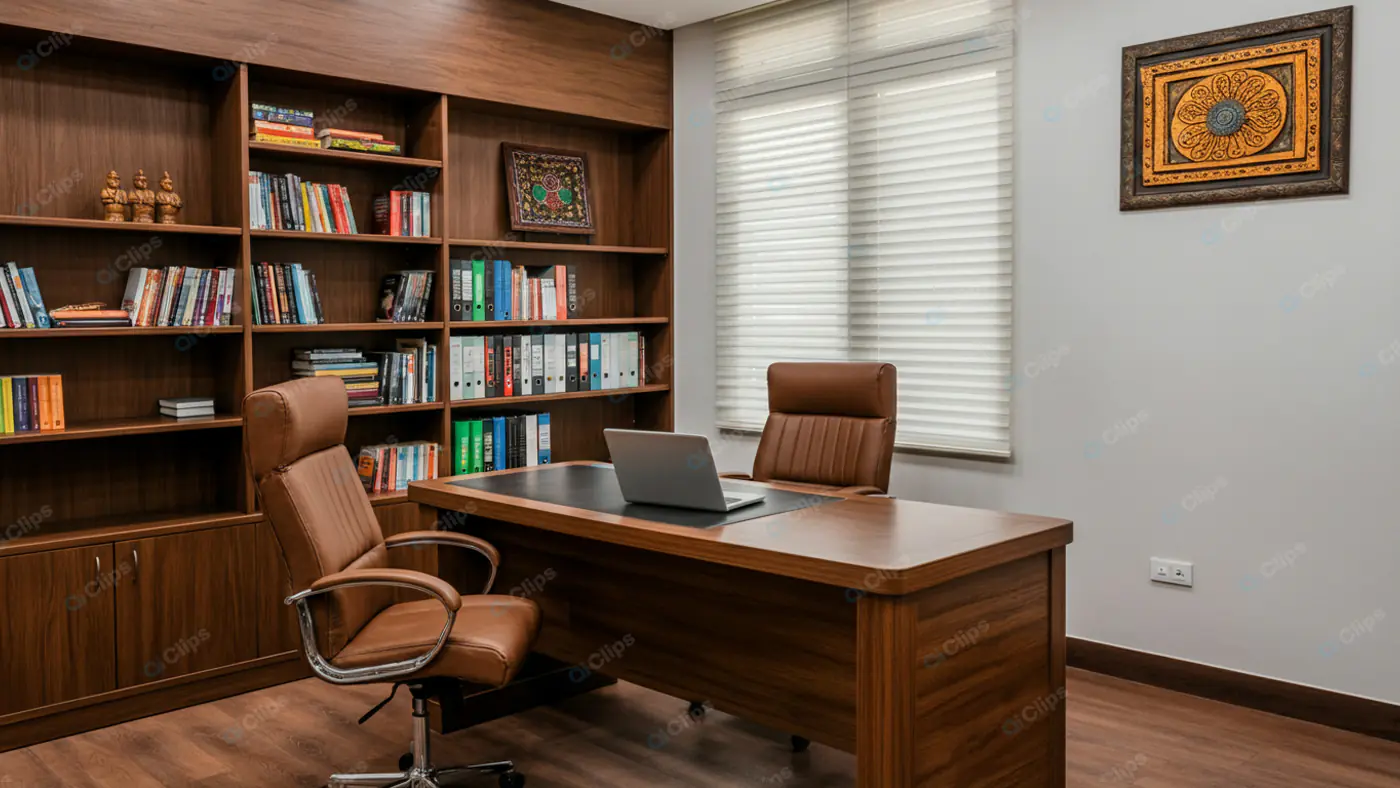 Luxurious Private Library Office