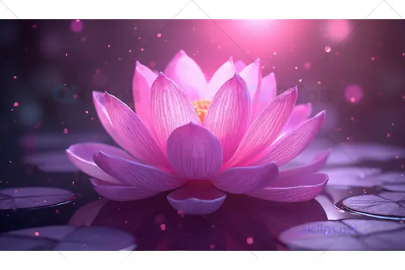 Pink Lotus Flower Glow