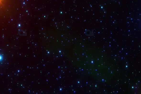Glowing Starfield with Colorful Nebula Effects in Deep Space