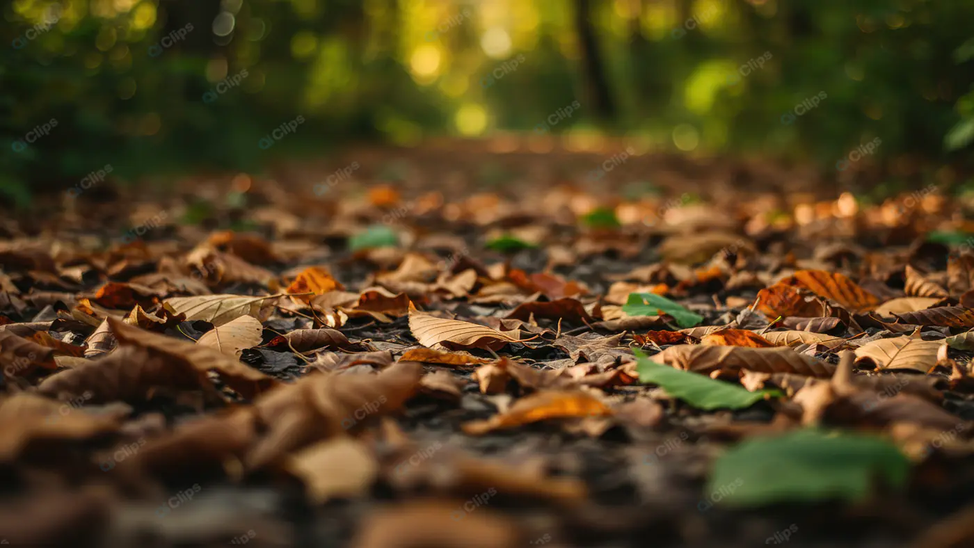 Autumn Forest Floor Close-up