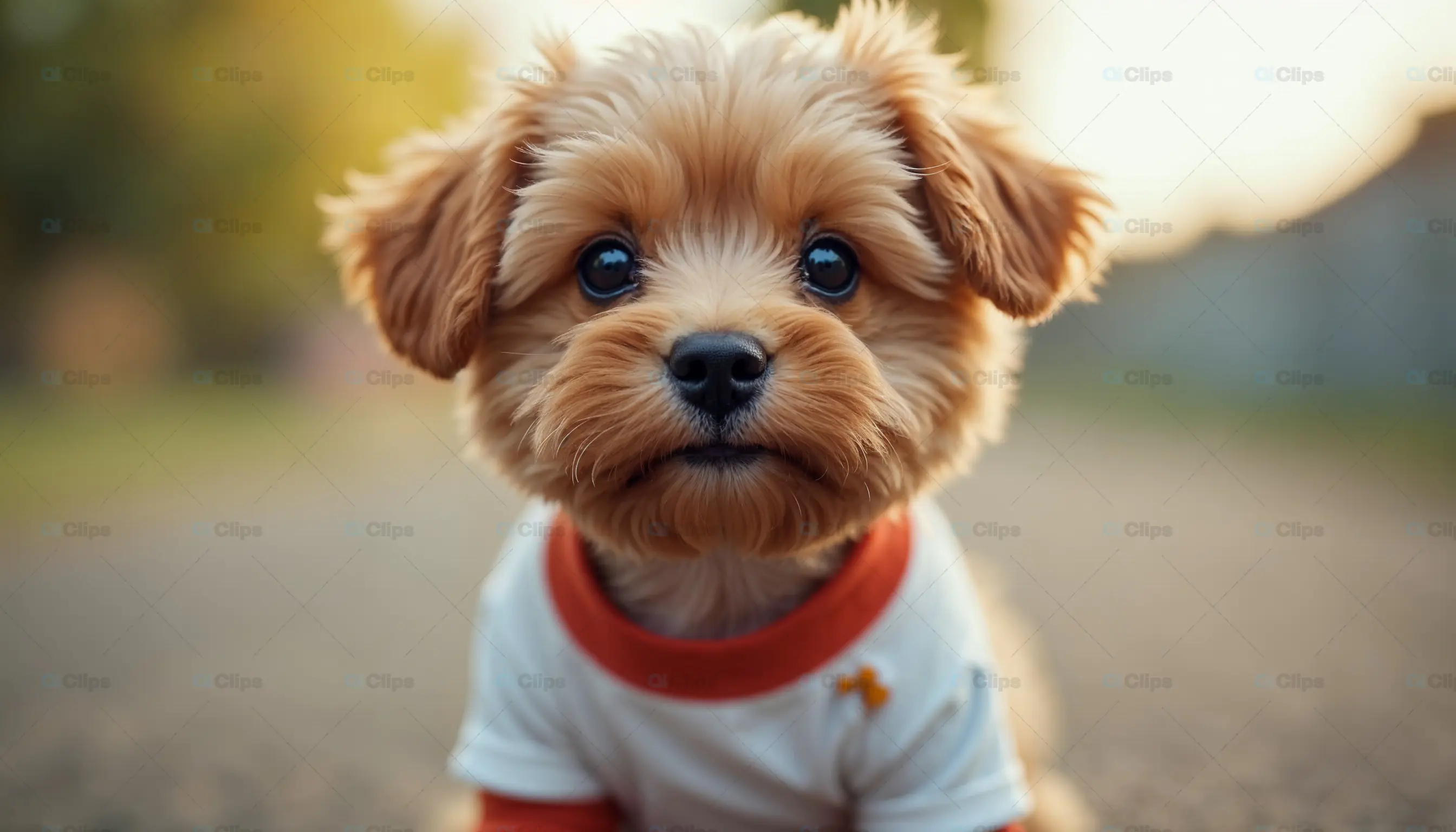 Adorable Puppy in a T-Shirt