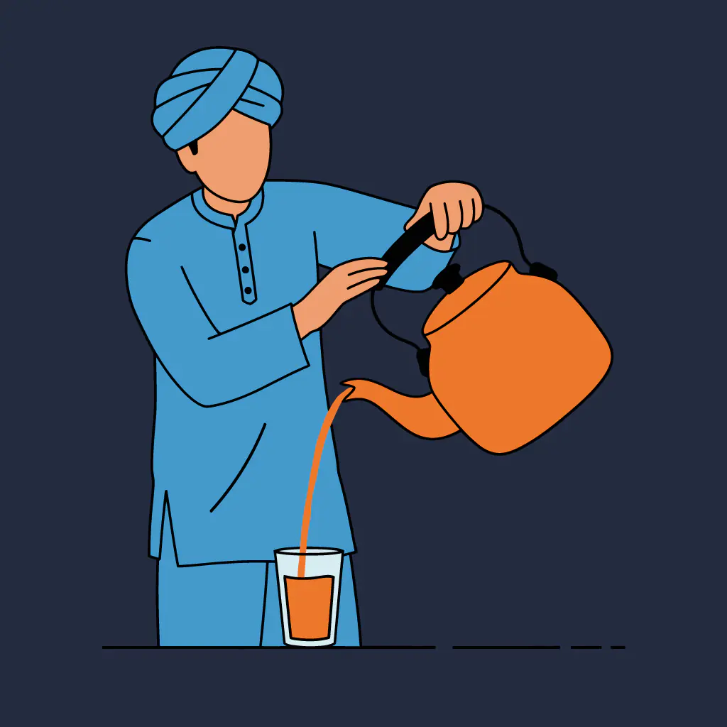 Chai Wallah Vector Illustration