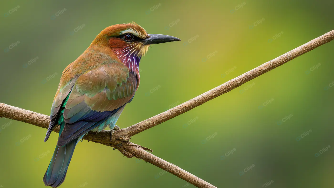 Vibrant Tropical Bird Perched