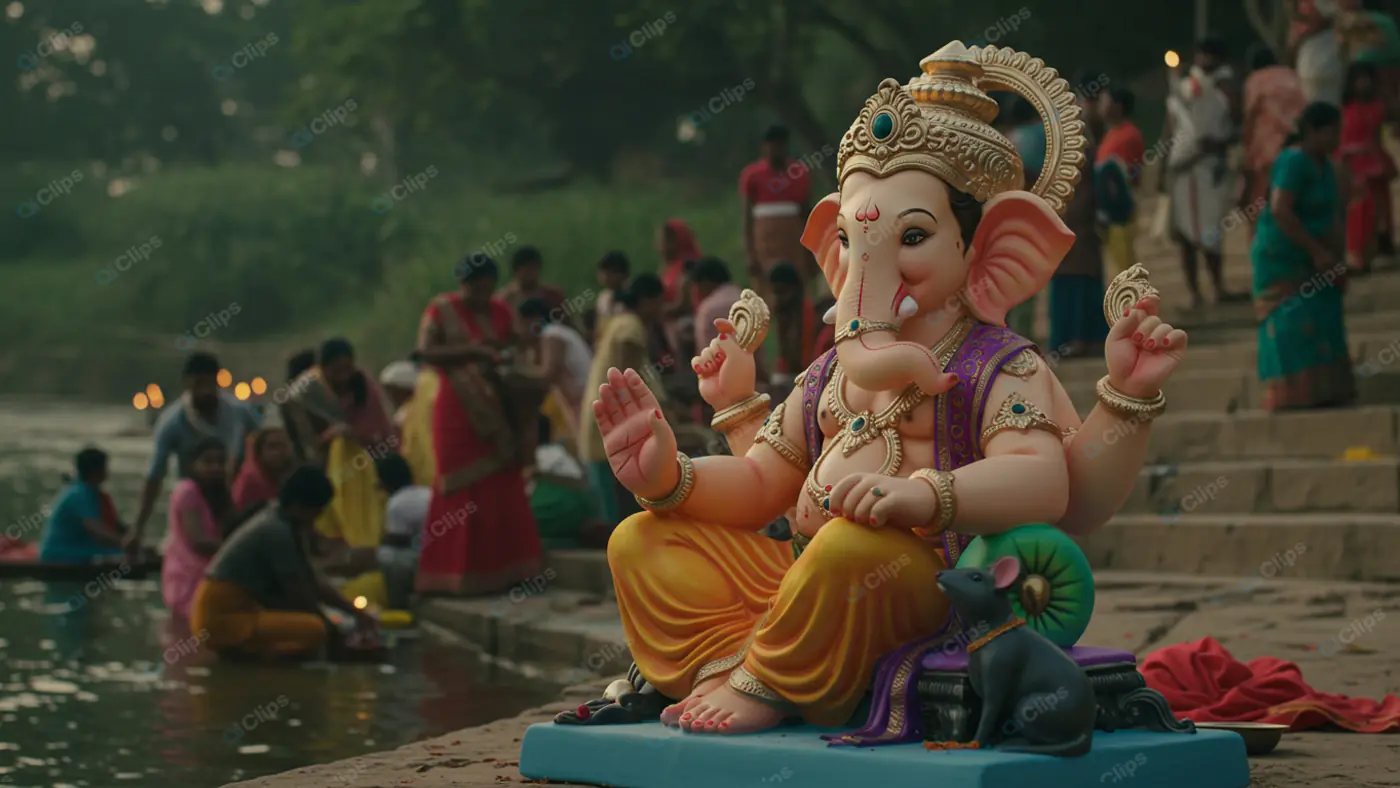 Riverside Ganesha Immersion Ceremony