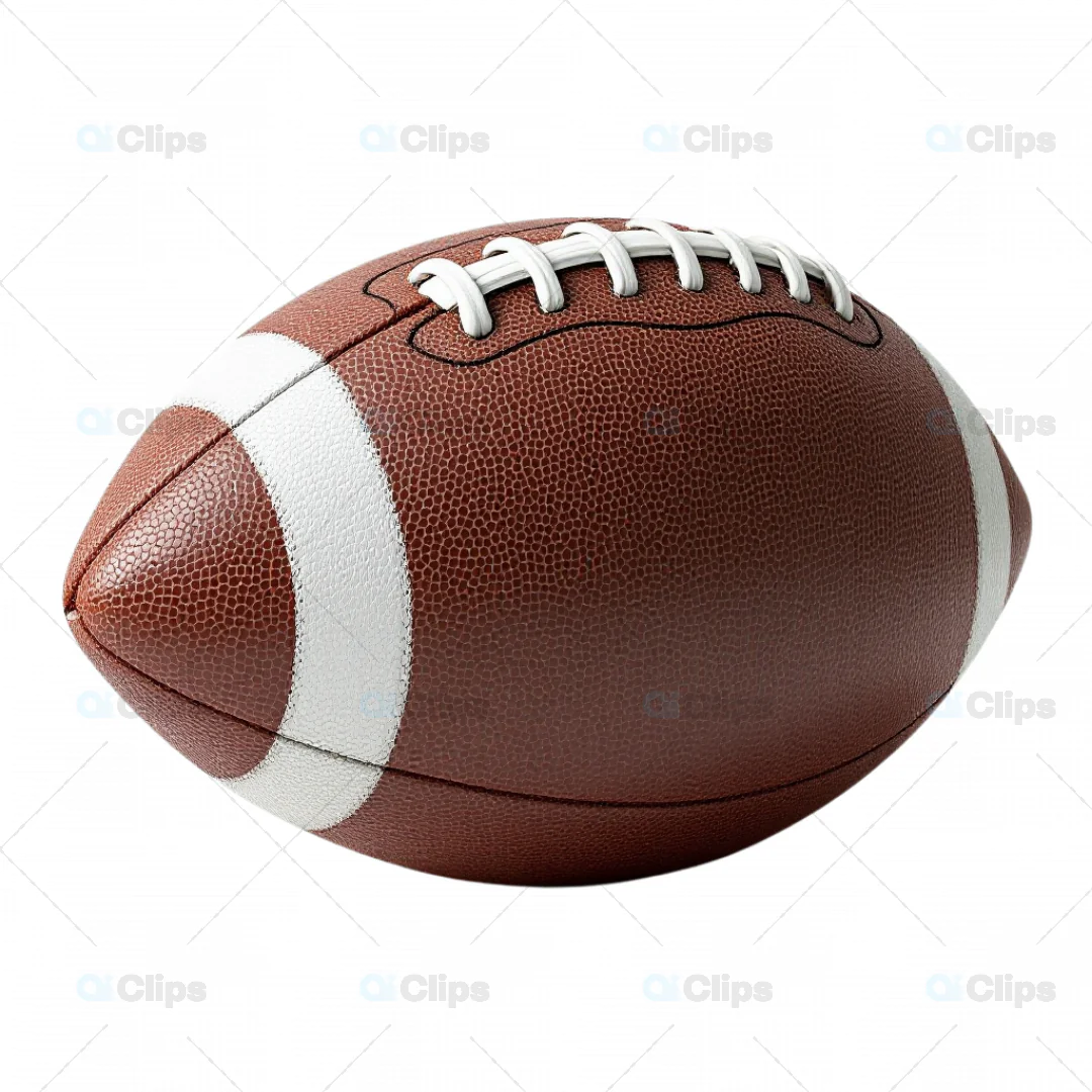 Realistic 3D American Football with Textured Surface