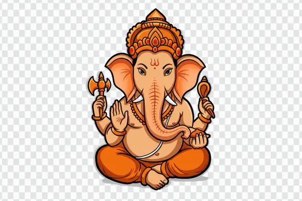 Auspicious Lord Ganesha Hindu Deity PNG Clipart