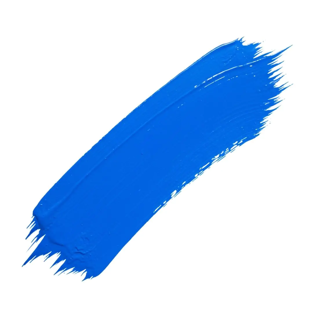 Vibrant Electric Blue Paint Brush Stroke PNG