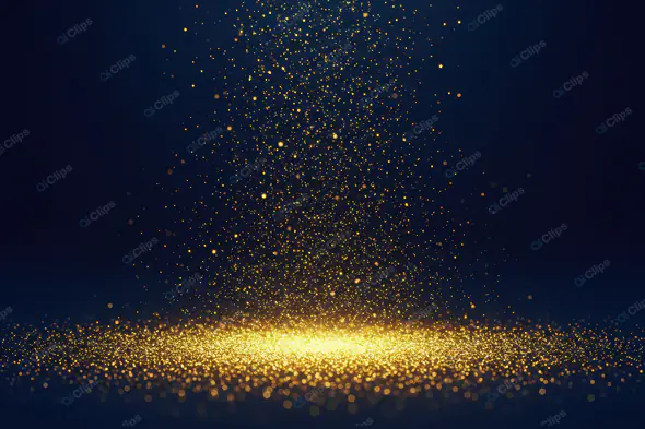 Shimmering Golden Dust Storm