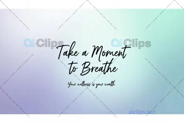 Inspirational Wellness Quote on Gradient Background
