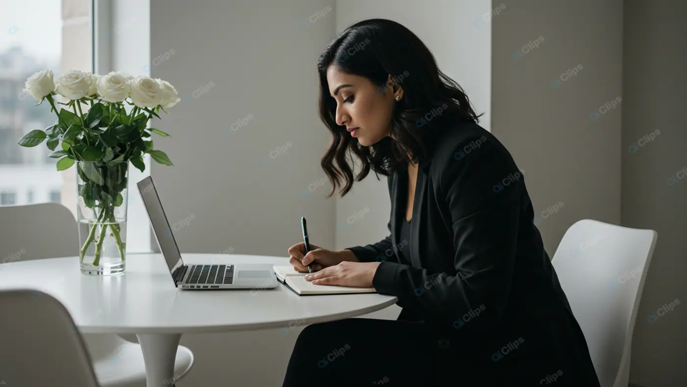 Elegant Professional's Focused Workspace