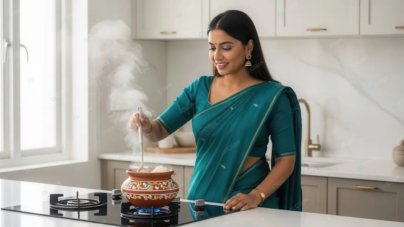 Traditional Culinary Art in a Contemporary Home