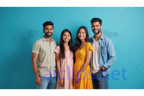 Group of Young Friends Smiling