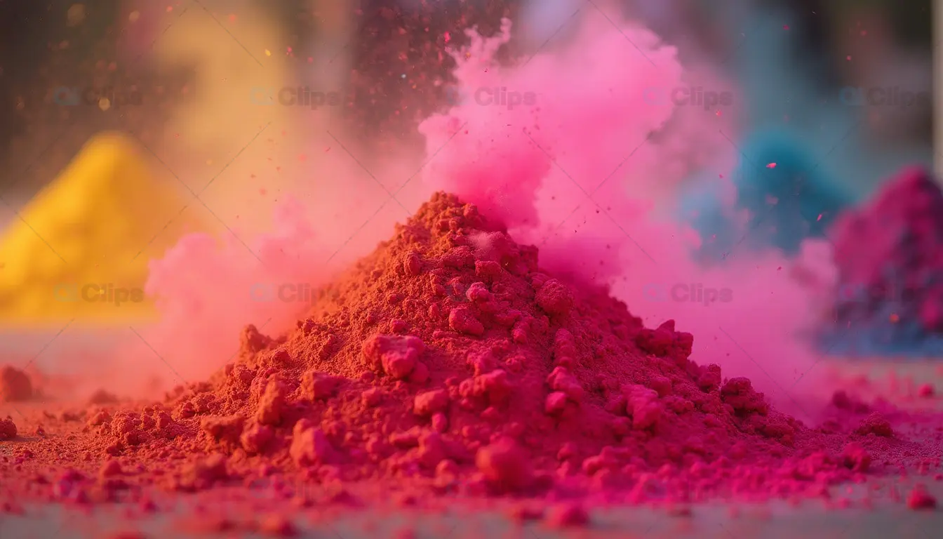 Vibrant Holi Color Powders