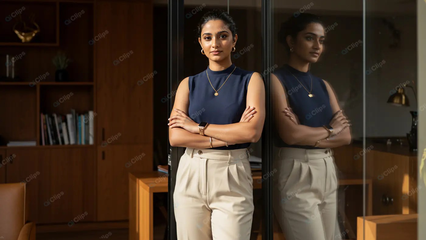 Confident Professional in Modern Office