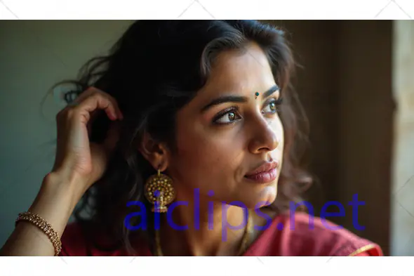Traditional Woman in Thought