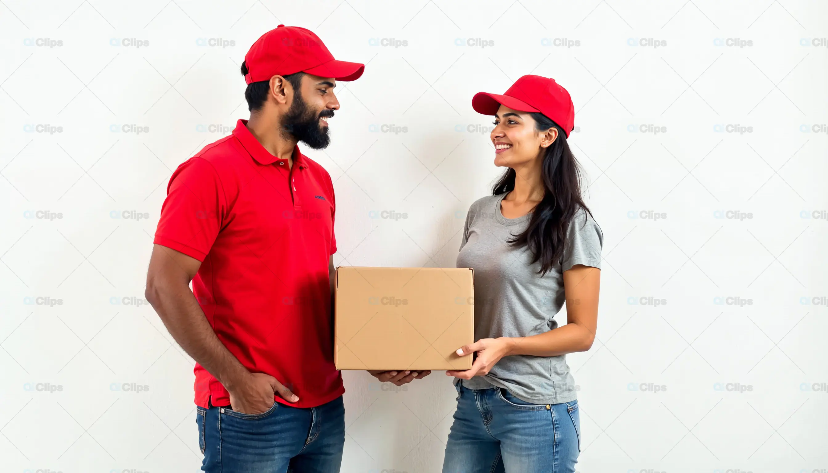 Delivery Team with Package