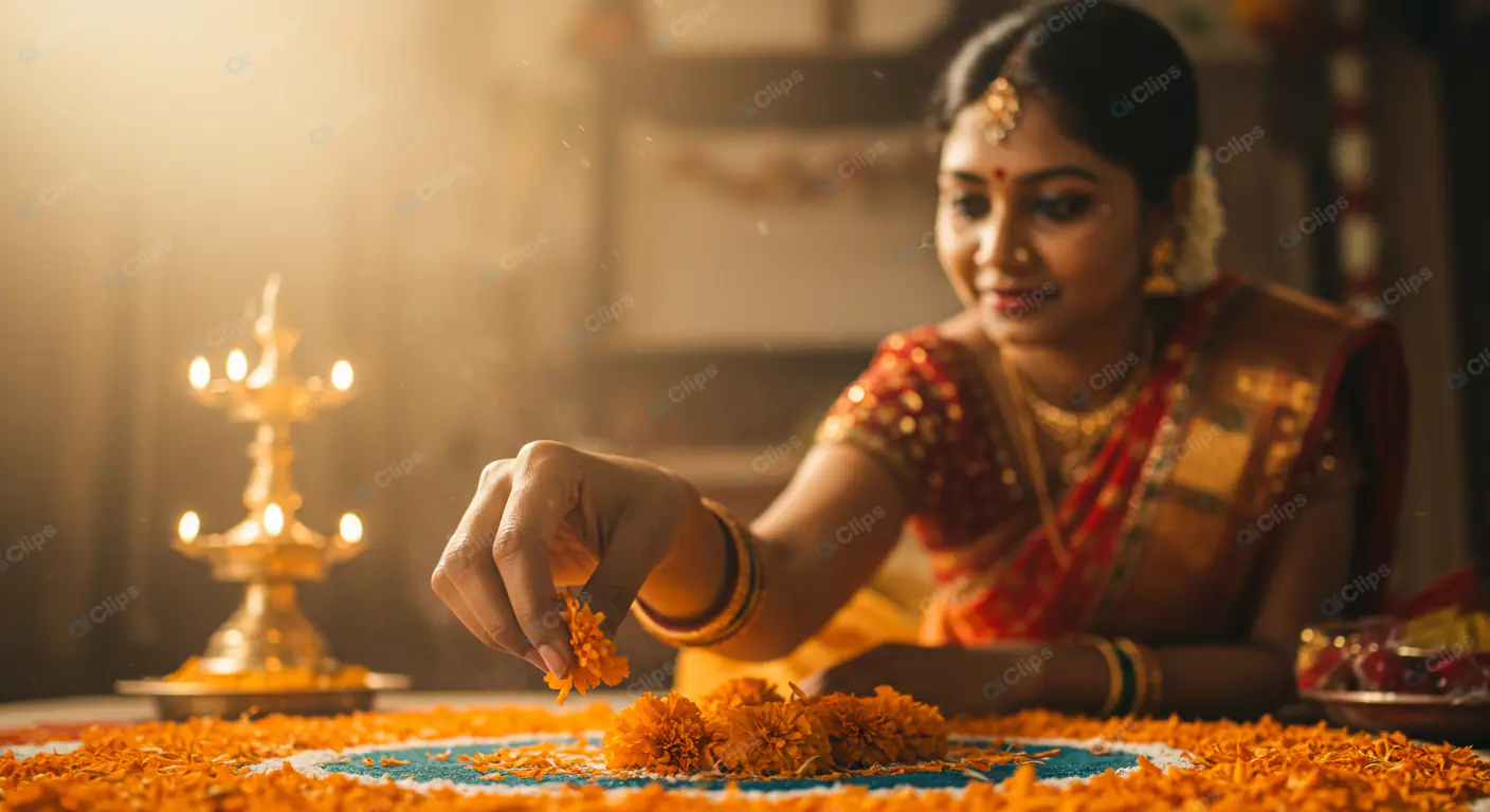 Diwali Rangoli Artistry