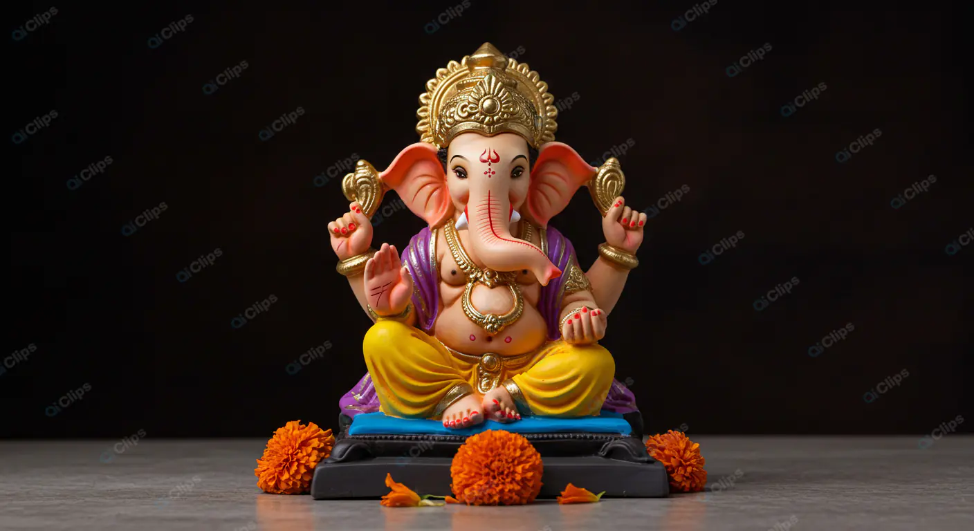 Colorful Ganesha: Divine Prosperity