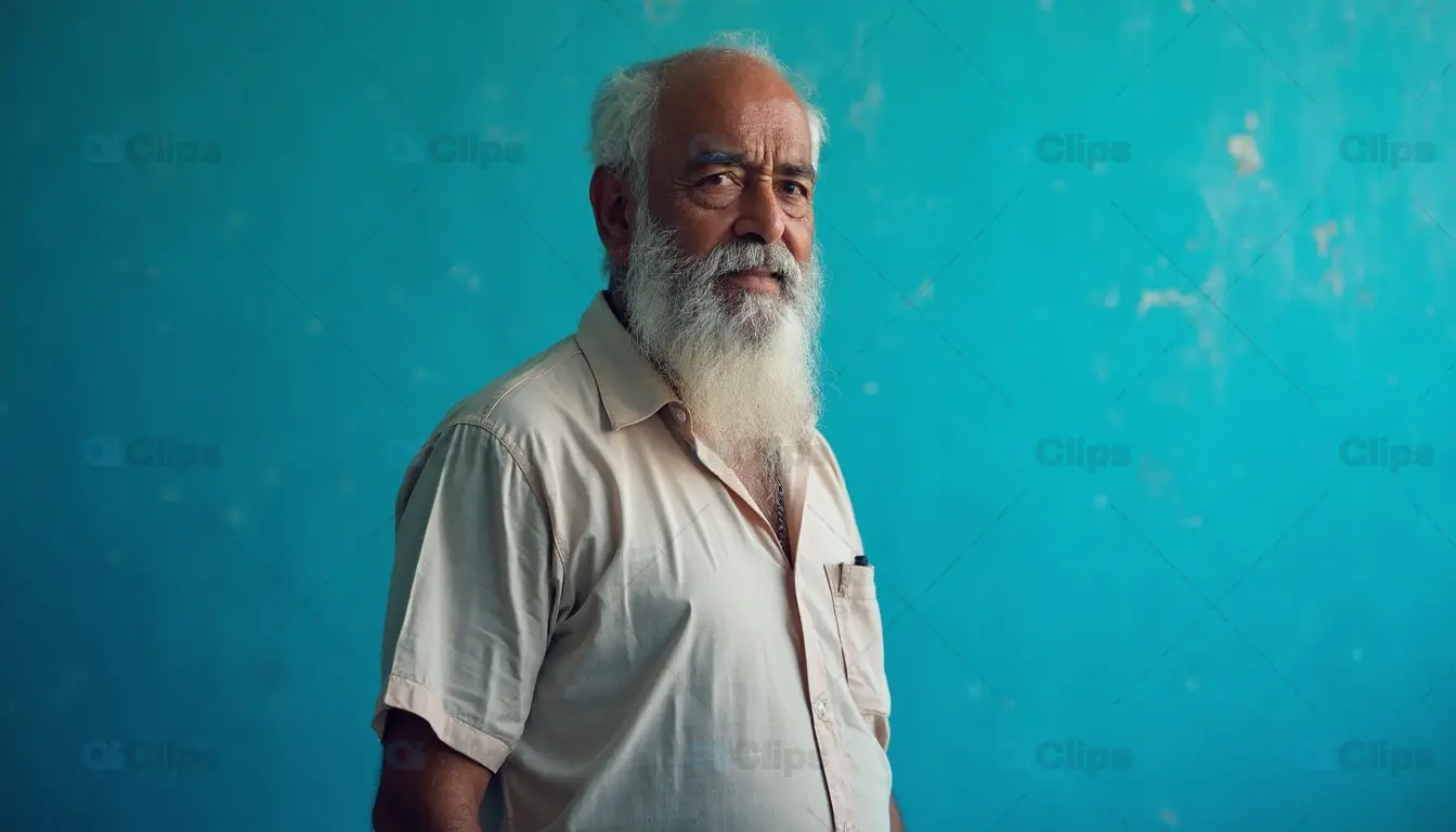 Elderly Indian Man Portrait