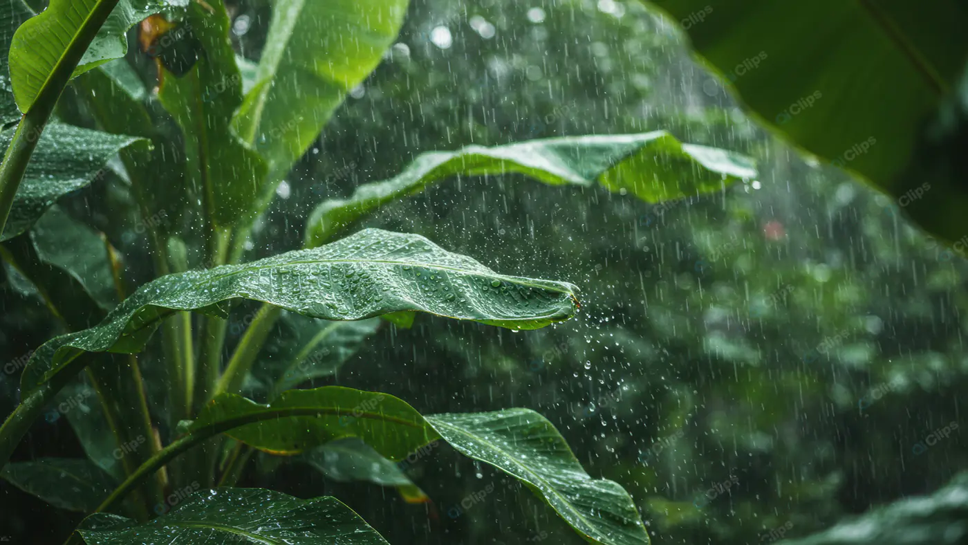 Tropical Foliage Rainstorm