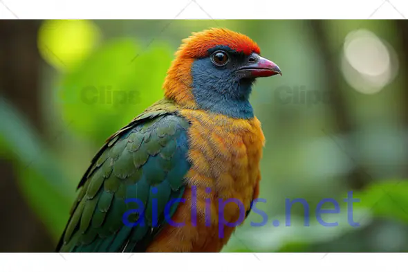 Colorful Tropical Bird Portrait