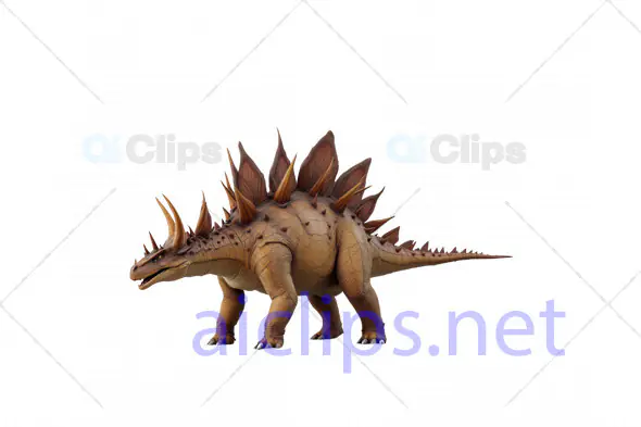 3D Stegosaurus Dinosaur Model with Detailed Spikes