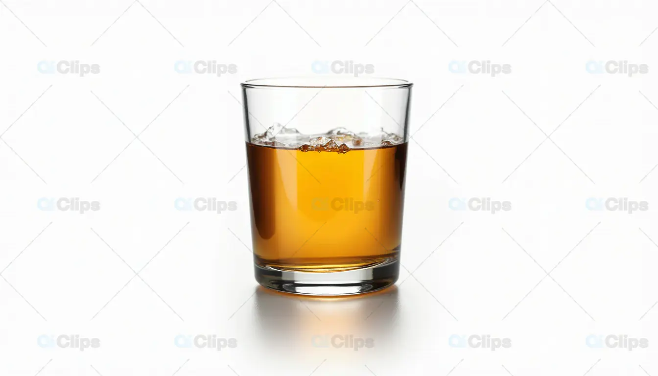 Whiskey Glass with Ice