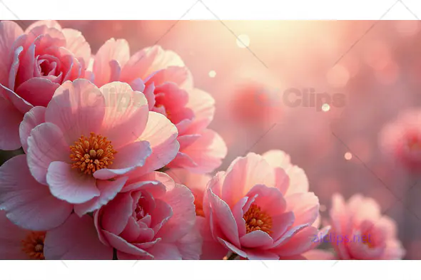 Pink Roses in Soft Glow