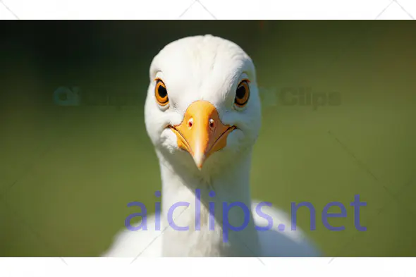 Close-Up of White Seagull Face