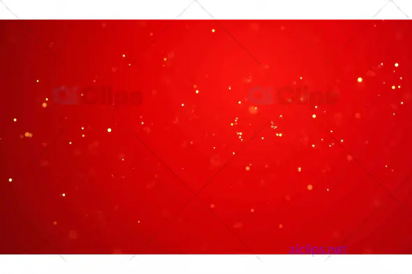 Red Festive Background with Golden Sparkles