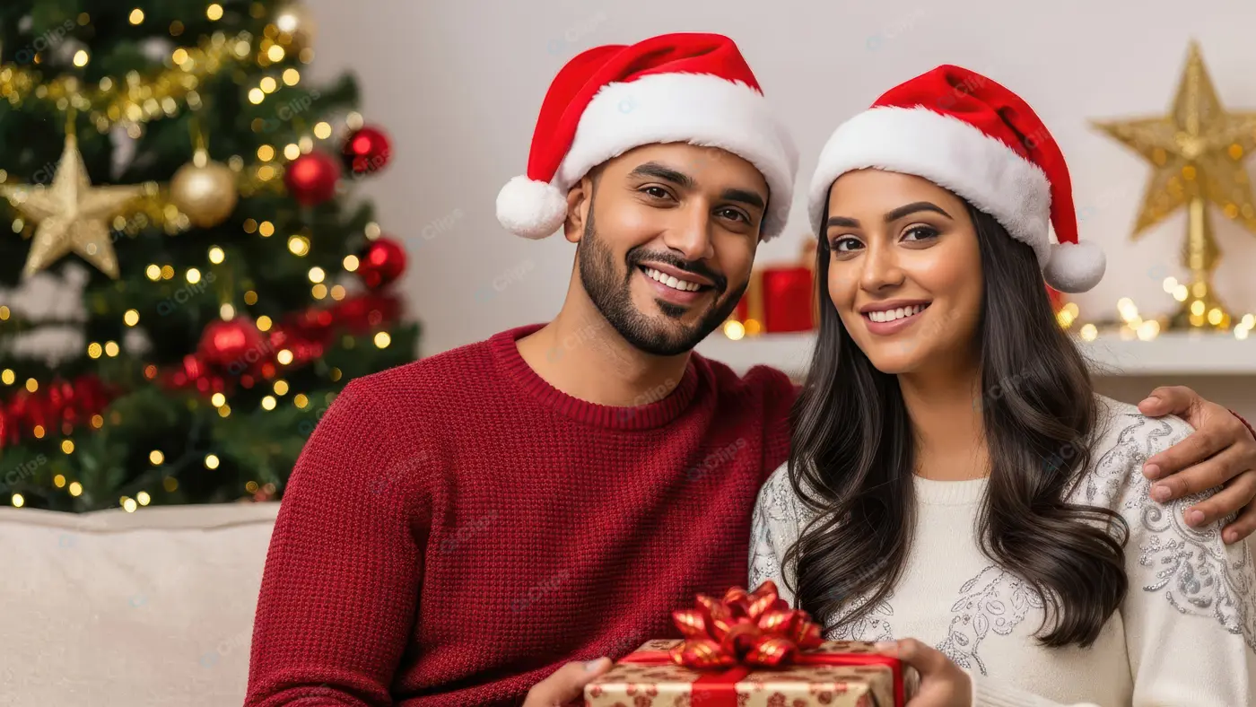 Warm Holiday Portrait at Home