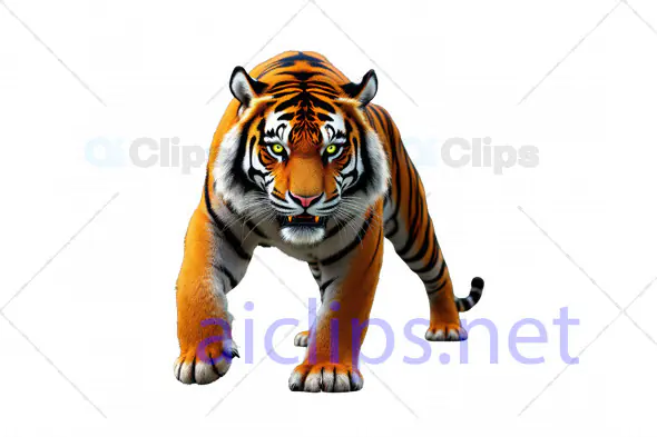 Realistic Prowling Tiger 3D Model