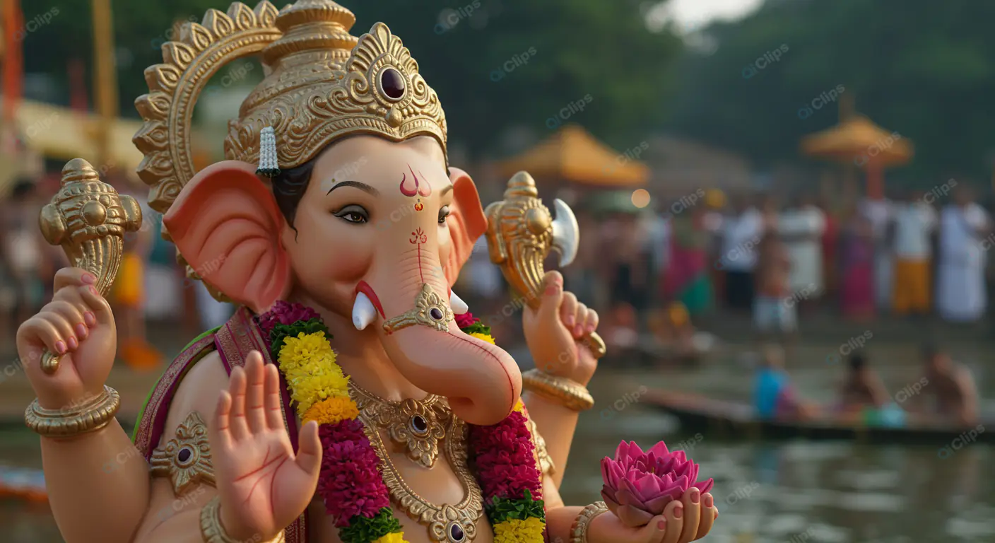 Ganesha's Vibrant Festival Blessings