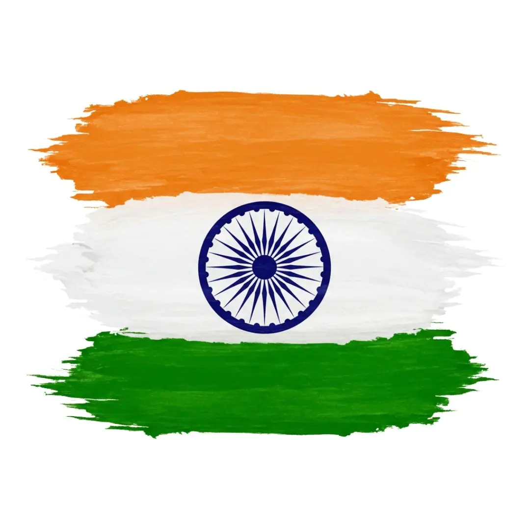 Indian Flag Brushstroke Design Patriotic PNG Clipart