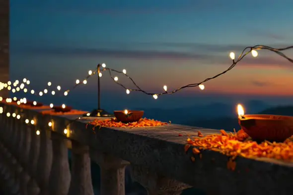 Diwali Balcony Lights
