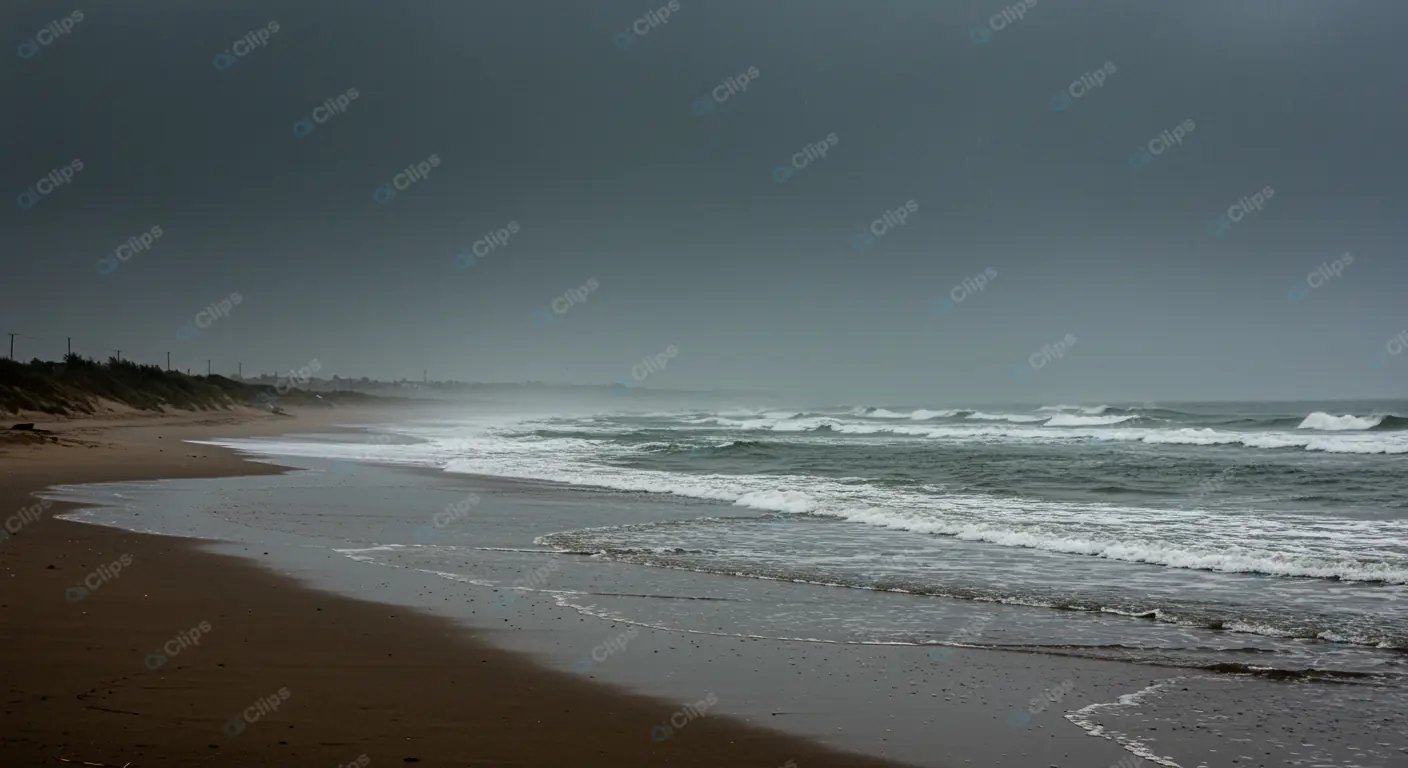 Moody Coastal Seascape