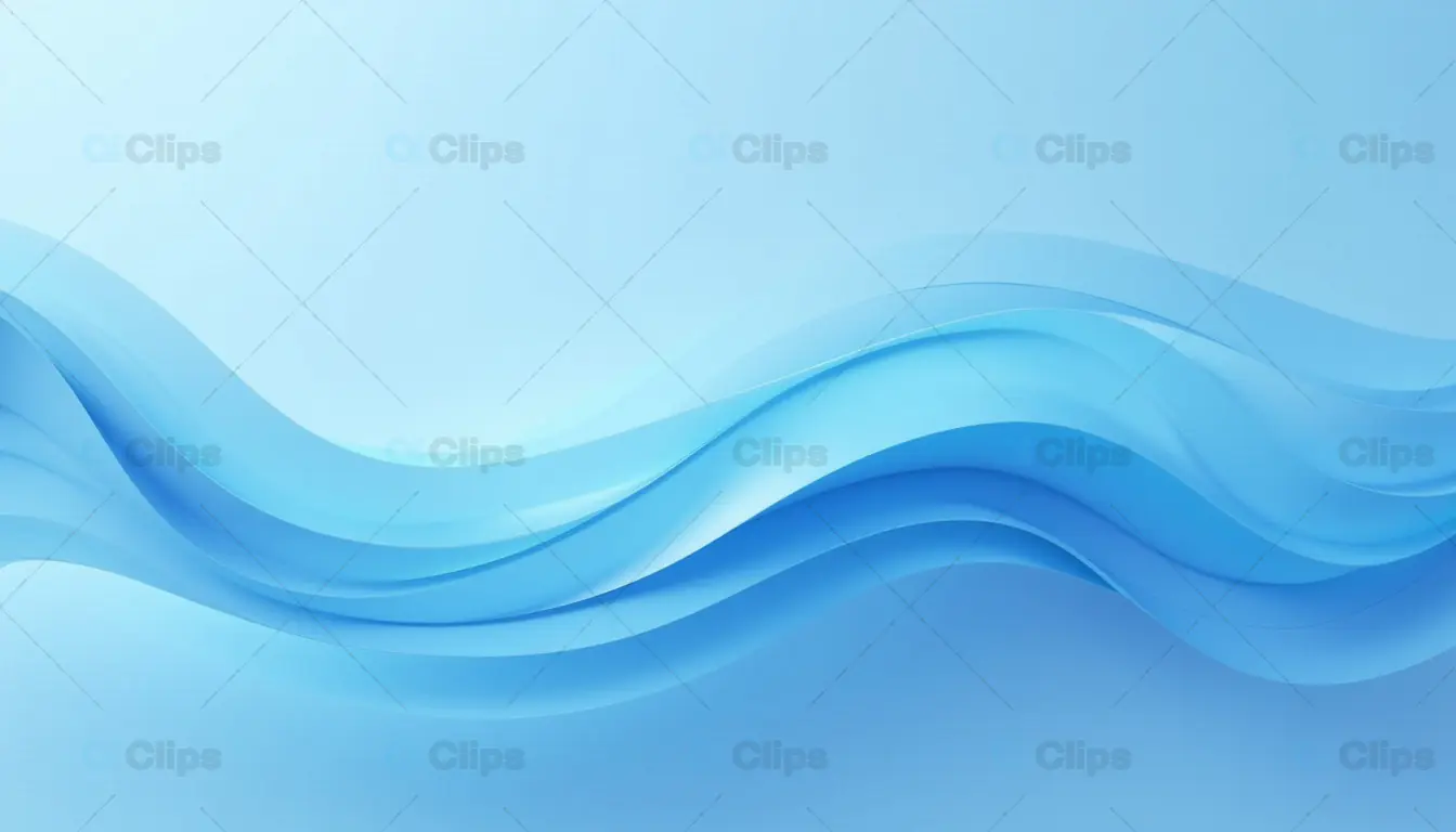 Abstract Blue Wave Background