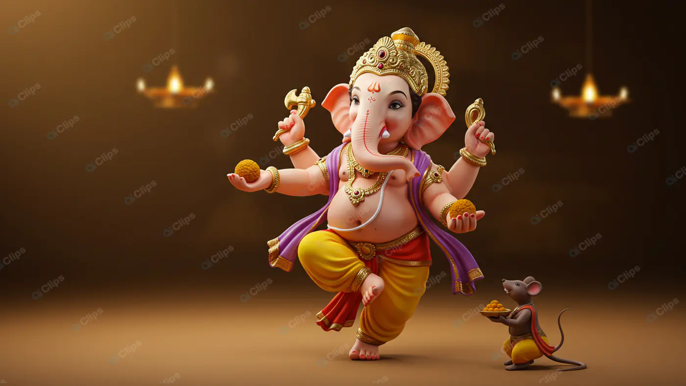 Dancing Ganesha Divine Grace in Motion