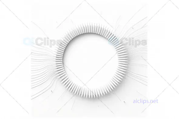 Abstract Minimalist White Circular Design