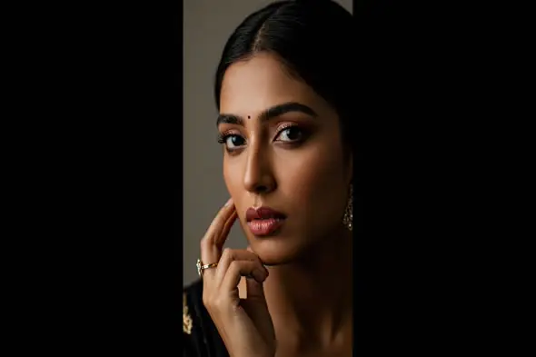 Captivating Indian Beauty in Contemplation