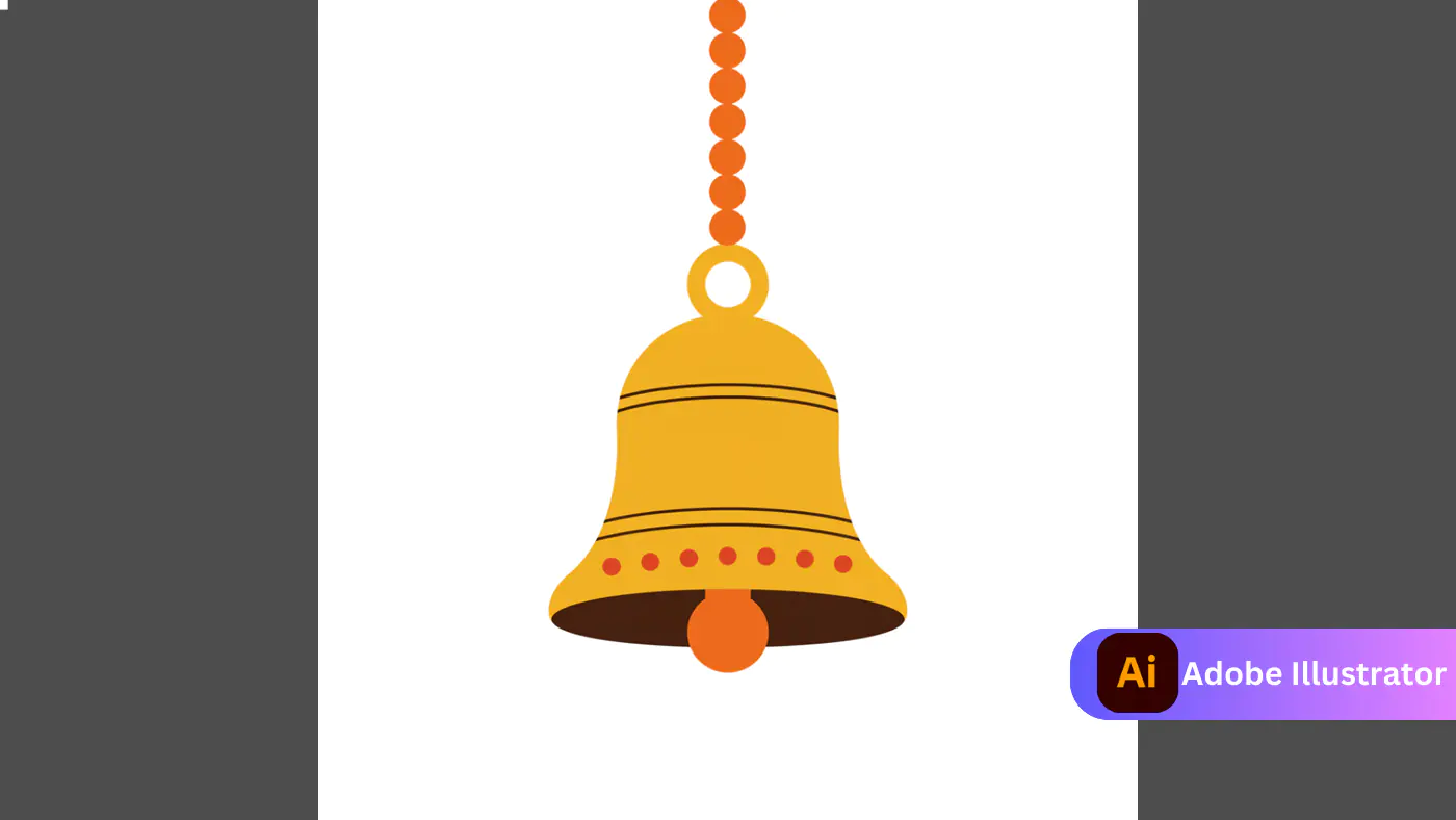 Decorative Bell Pendant Vector