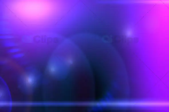 Vibrant Purple and Blue Light Flares with Glowing Orbs