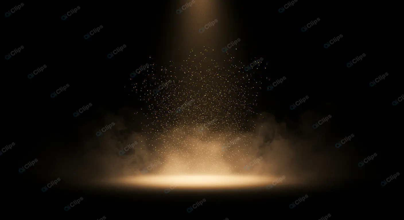 Ethereal Golden Spotlight Mist