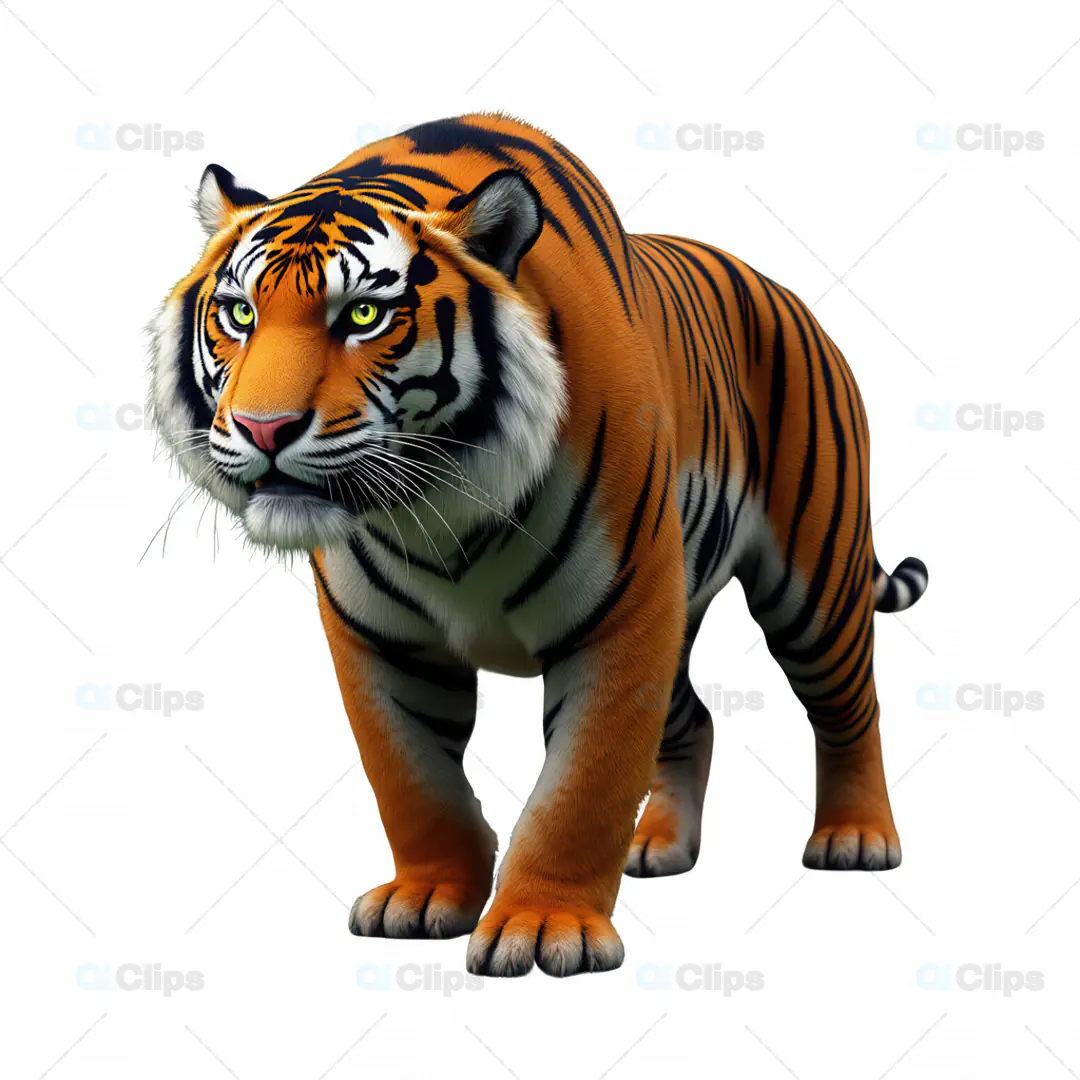 Realistic 3D Tiger Model