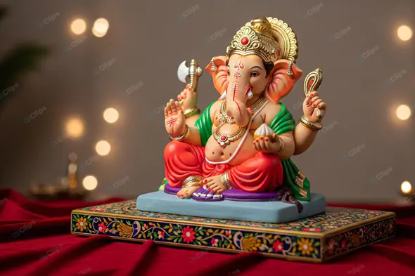 Ganesha Idol Festive Ambiance