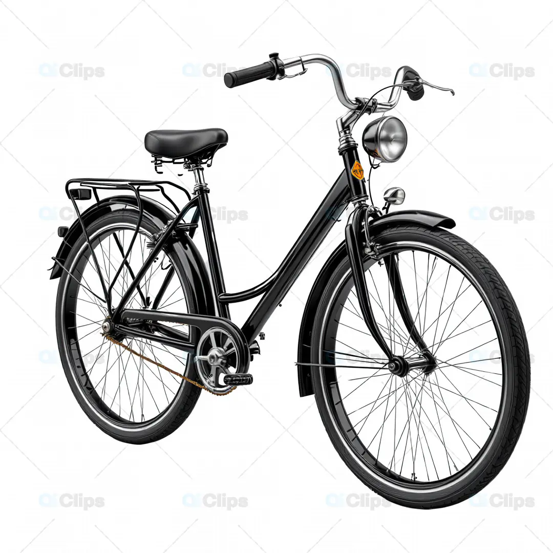 Classic City Bicycle 3D Model